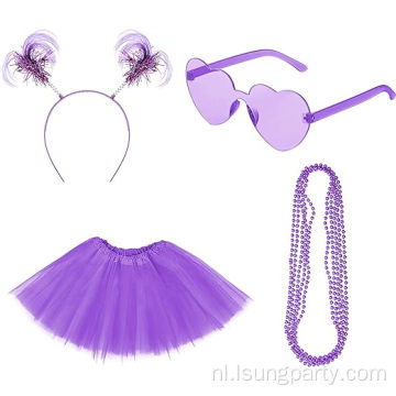 Vrouwen Kids Hoofdband Tutu -kostuumaccessoires ingesteld